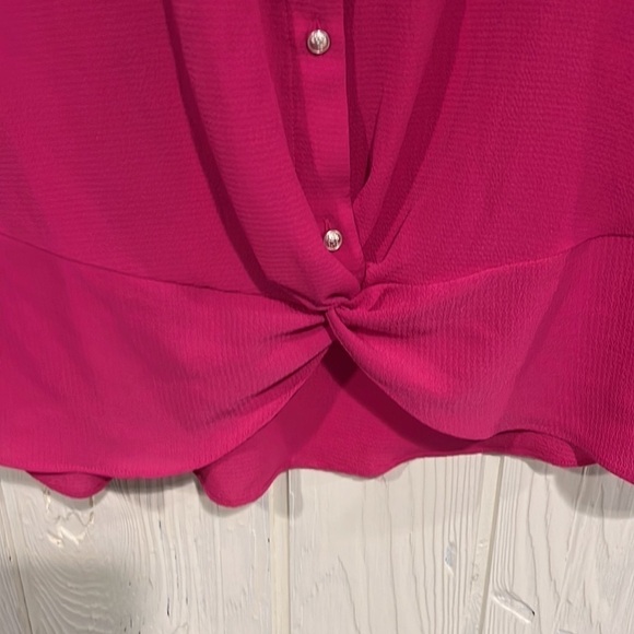 Jones New York Blouse Hot Pink Size Small - Picture 2 of 7